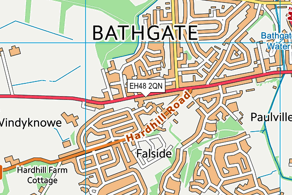 EH48 2QN map - OS VectorMap District (Ordnance Survey) EH48 2QN map - OS VectorMap District (Ordnance Survey)