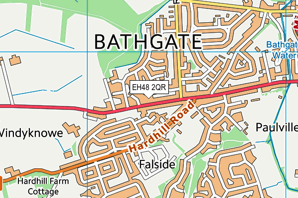 EH48 2QR map - OS VectorMap District (Ordnance Survey) EH48 2QR map - OS VectorMap District (Ordnance Survey)