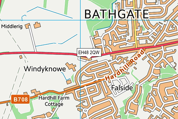 EH48 2QW map - OS VectorMap District (Ordnance Survey) EH48 2QW map - OS VectorMap District (Ordnance Survey)