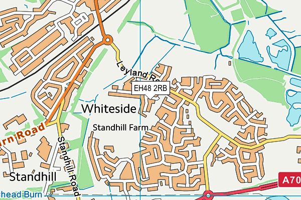 EH48 2RB map - OS VectorMap District (Ordnance Survey) EH48 2RB map - OS VectorMap District (Ordnance Survey)