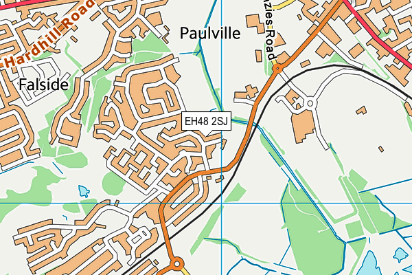 EH48 2SJ map - OS VectorMap District (Ordnance Survey) EH48 2SJ map - OS VectorMap District (Ordnance Survey)