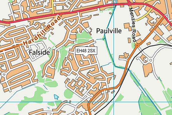 EH48 2SX map - OS VectorMap District (Ordnance Survey) EH48 2SX map - OS VectorMap District (Ordnance Survey)