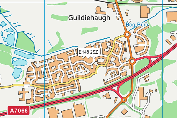 EH48 2SZ map - OS VectorMap District (Ordnance Survey) EH48 2SZ map - OS VectorMap District (Ordnance Survey)