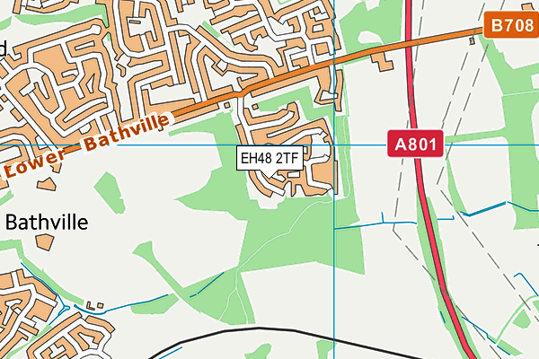 EH48 2TF map - OS VectorMap District (Ordnance Survey)