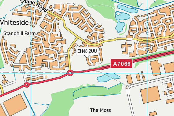 EH48 2UU map - OS VectorMap District (Ordnance Survey)