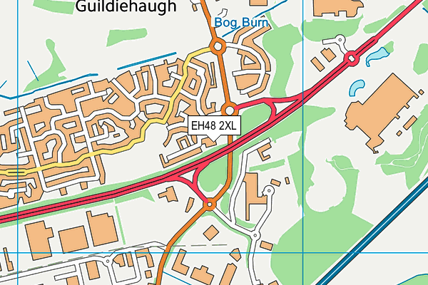 EH48 2XL map - OS VectorMap District (Ordnance Survey)