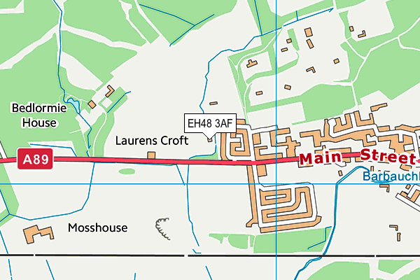 EH48 3AF map - OS VectorMap District (Ordnance Survey) EH48 3AF map - OS VectorMap District (Ordnance Survey)