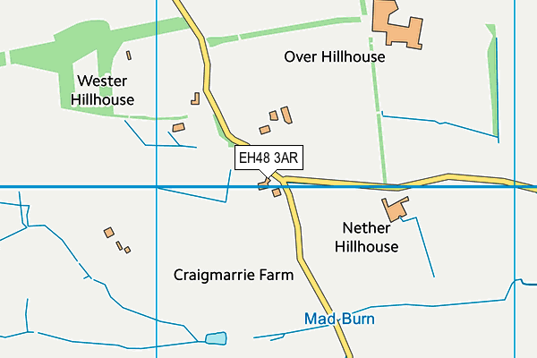 EH48 3AR map - OS VectorMap District (Ordnance Survey) EH48 3AR map - OS VectorMap District (Ordnance Survey)