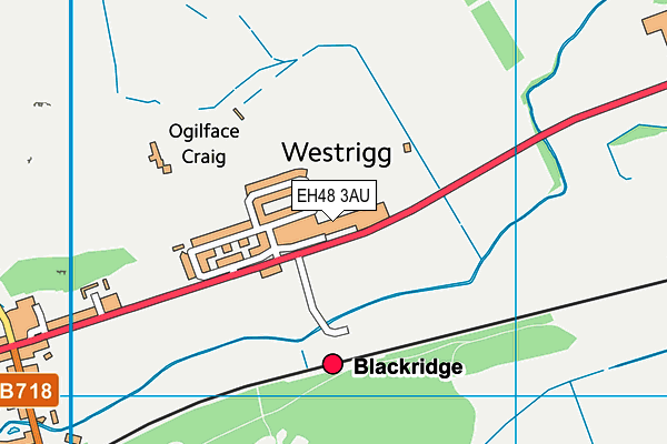 EH48 3AU map - OS VectorMap District (Ordnance Survey)