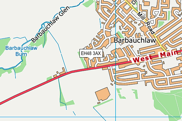 EH48 3AX map - OS VectorMap District (Ordnance Survey) EH48 3AX map - OS VectorMap District (Ordnance Survey)