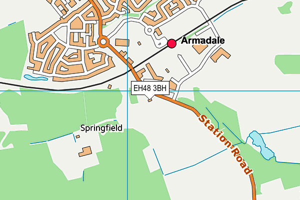 EH48 3BH map - OS VectorMap District (Ordnance Survey) EH48 3BH map - OS VectorMap District (Ordnance Survey)
