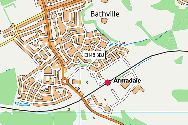 EH48 3BJ map - OS VectorMap District (Ordnance Survey) EH48 3BJ map - OS VectorMap District (Ordnance Survey)