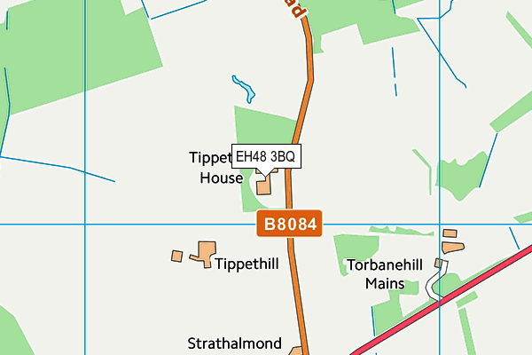 EH48 3BQ map - OS VectorMap District (Ordnance Survey) EH48 3BQ map - OS VectorMap District (Ordnance Survey)