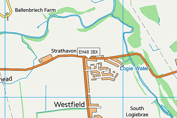 EH48 3BX map - OS VectorMap District (Ordnance Survey) EH48 3BX map - OS VectorMap District (Ordnance Survey)