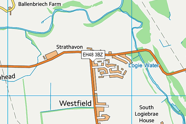 EH48 3BZ map - OS VectorMap District (Ordnance Survey) EH48 3BZ map - OS VectorMap District (Ordnance Survey)