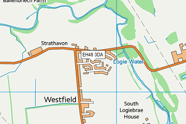 EH48 3DA map - OS VectorMap District (Ordnance Survey) EH48 3DA map - OS VectorMap District (Ordnance Survey)