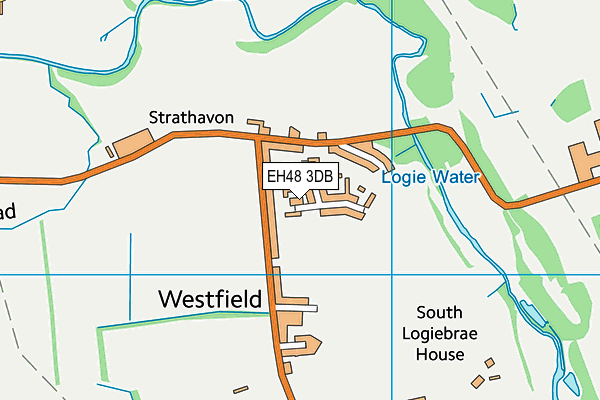 EH48 3DB map - OS VectorMap District (Ordnance Survey) EH48 3DB map - OS VectorMap District (Ordnance Survey)