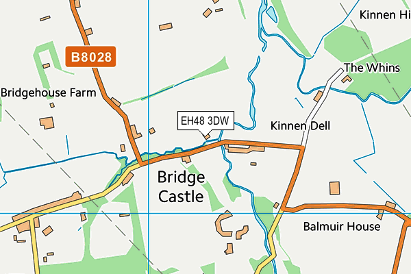 EH48 3DW map - OS VectorMap District (Ordnance Survey) EH48 3DW map - OS VectorMap District (Ordnance Survey)