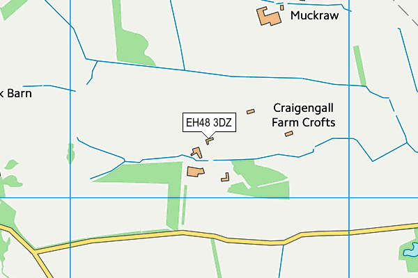 EH48 3DZ map - OS VectorMap District (Ordnance Survey) EH48 3DZ map - OS VectorMap District (Ordnance Survey)