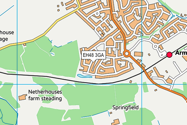 EH48 3GA map - OS VectorMap District (Ordnance Survey) EH48 3GA map - OS VectorMap District (Ordnance Survey)