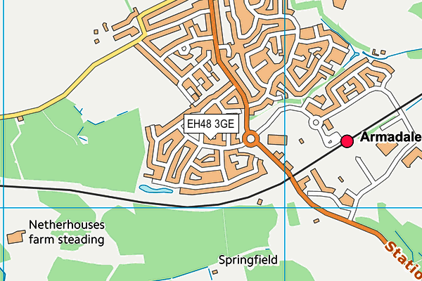 EH48 3GE map - OS VectorMap District (Ordnance Survey) EH48 3GE map - OS VectorMap District (Ordnance Survey)