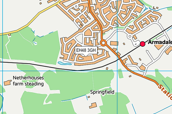 EH48 3GH map - OS VectorMap District (Ordnance Survey) EH48 3GH map - OS VectorMap District (Ordnance Survey)