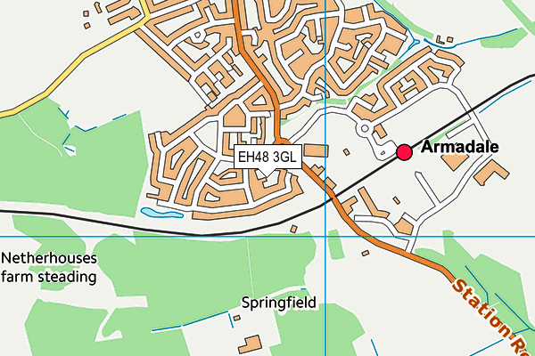 EH48 3GL map - OS VectorMap District (Ordnance Survey) EH48 3GL map - OS VectorMap District (Ordnance Survey)