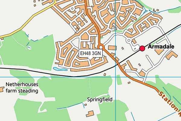 EH48 3GN map - OS VectorMap District (Ordnance Survey) EH48 3GN map - OS VectorMap District (Ordnance Survey)