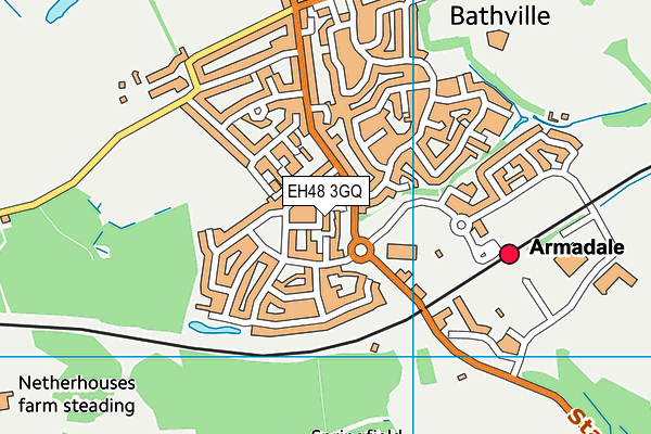 EH48 3GQ map - OS VectorMap District (Ordnance Survey) EH48 3GQ map - OS VectorMap District (Ordnance Survey)