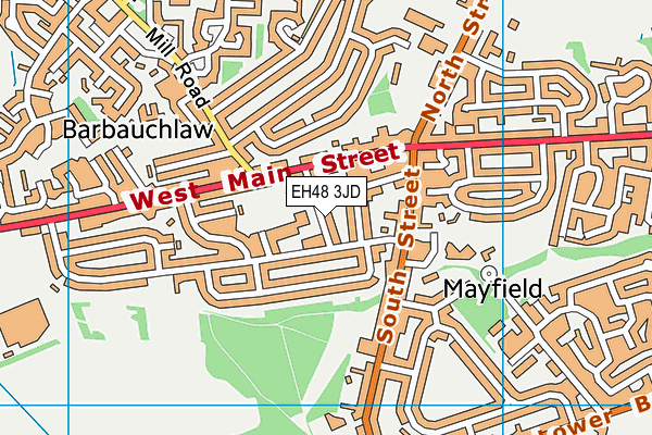 EH48 3JD map - OS VectorMap District (Ordnance Survey) EH48 3JD map - OS VectorMap District (Ordnance Survey)