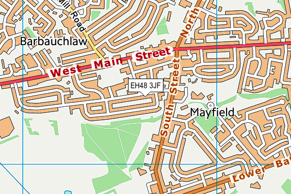 EH48 3JF map - OS VectorMap District (Ordnance Survey) EH48 3JF map - OS VectorMap District (Ordnance Survey)