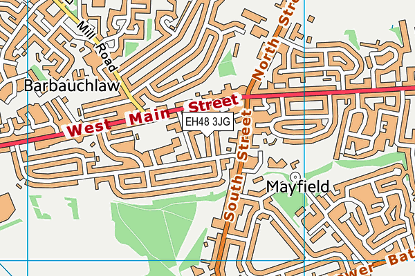 EH48 3JG map - OS VectorMap District (Ordnance Survey) EH48 3JG map - OS VectorMap District (Ordnance Survey)