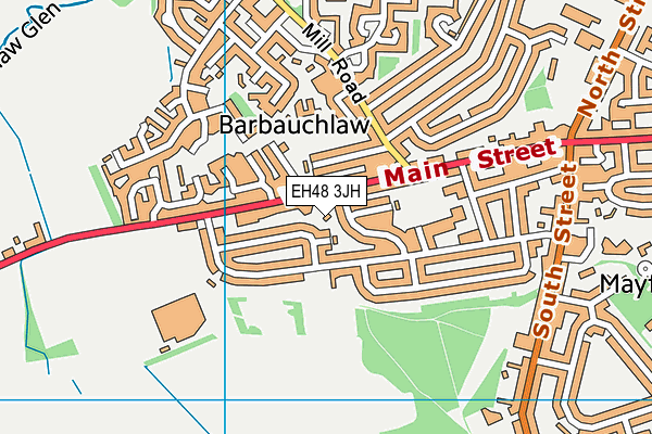 EH48 3JH map - OS VectorMap District (Ordnance Survey) EH48 3JH map - OS VectorMap District (Ordnance Survey)