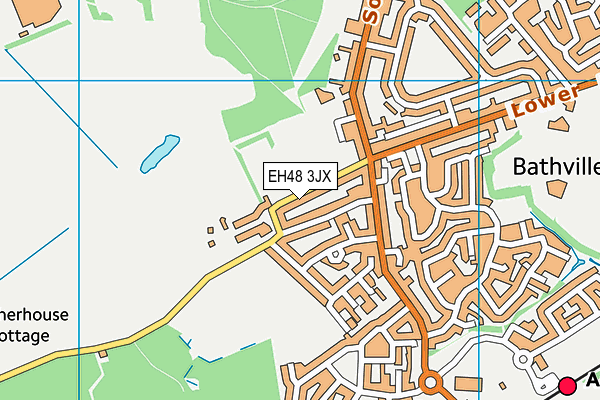 EH48 3JX map - OS VectorMap District (Ordnance Survey) EH48 3JX map - OS VectorMap District (Ordnance Survey)