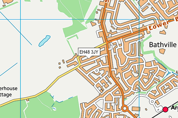 EH48 3JY map - OS VectorMap District (Ordnance Survey) EH48 3JY map - OS VectorMap District (Ordnance Survey)