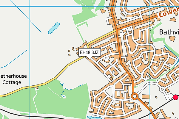 EH48 3JZ map - OS VectorMap District (Ordnance Survey) EH48 3JZ map - OS VectorMap District (Ordnance Survey)