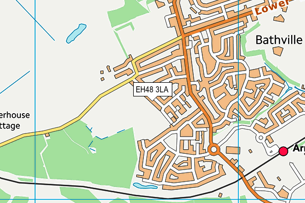 EH48 3LA map - OS VectorMap District (Ordnance Survey) EH48 3LA map - OS VectorMap District (Ordnance Survey)