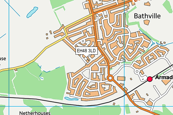 EH48 3LD map - OS VectorMap District (Ordnance Survey) EH48 3LD map - OS VectorMap District (Ordnance Survey)