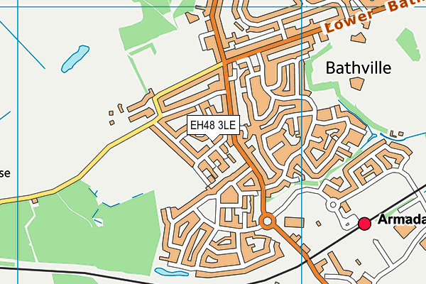 EH48 3LE map - OS VectorMap District (Ordnance Survey) EH48 3LE map - OS VectorMap District (Ordnance Survey)