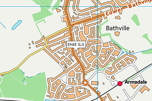 EH48 3LG map - OS VectorMap District (Ordnance Survey) EH48 3LG map - OS VectorMap District (Ordnance Survey)