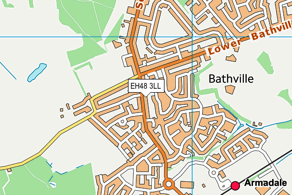 EH48 3LL map - OS VectorMap District (Ordnance Survey) EH48 3LL map - OS VectorMap District (Ordnance Survey)