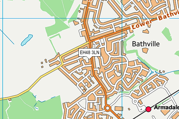 EH48 3LN map - OS VectorMap District (Ordnance Survey) EH48 3LN map - OS VectorMap District (Ordnance Survey)