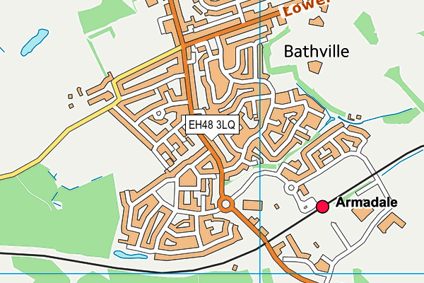 EH48 3LQ map - OS VectorMap District (Ordnance Survey) EH48 3LQ map - OS VectorMap District (Ordnance Survey)