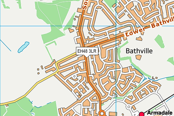 EH48 3LR map - OS VectorMap District (Ordnance Survey) EH48 3LR map - OS VectorMap District (Ordnance Survey)