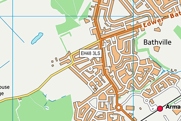 EH48 3LS map - OS VectorMap District (Ordnance Survey) EH48 3LS map - OS VectorMap District (Ordnance Survey)