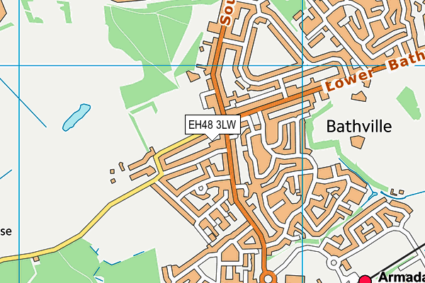 EH48 3LW map - OS VectorMap District (Ordnance Survey) EH48 3LW map - OS VectorMap District (Ordnance Survey)