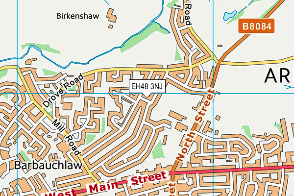 EH48 3NJ map - OS VectorMap District (Ordnance Survey) EH48 3NJ map - OS VectorMap District (Ordnance Survey)