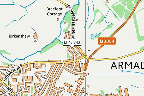 EH48 3NS map - OS VectorMap District (Ordnance Survey) EH48 3NS map - OS VectorMap District (Ordnance Survey)