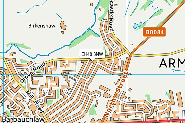 EH48 3NW map - OS VectorMap District (Ordnance Survey) EH48 3NW map - OS VectorMap District (Ordnance Survey)