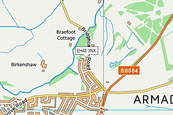 EH48 3NX map - OS VectorMap District (Ordnance Survey) EH48 3NX map - OS VectorMap District (Ordnance Survey)